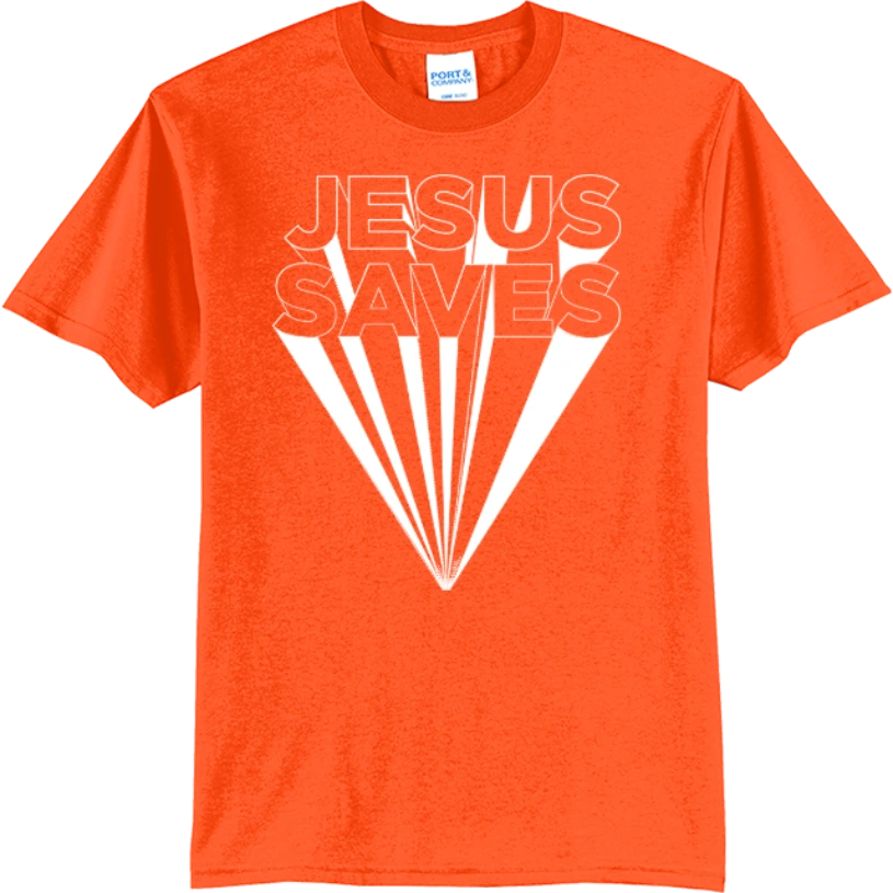 Jesus Saves - Safety Orange