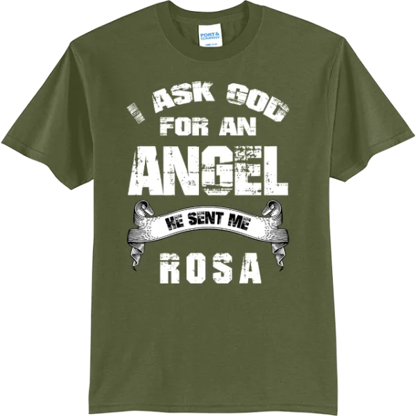 I Asked God for an Angel - Olive Drab Green