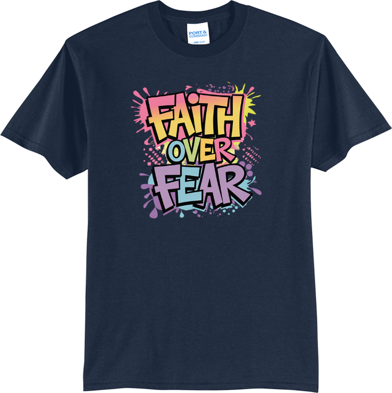 Faith Over Fear - True Navy