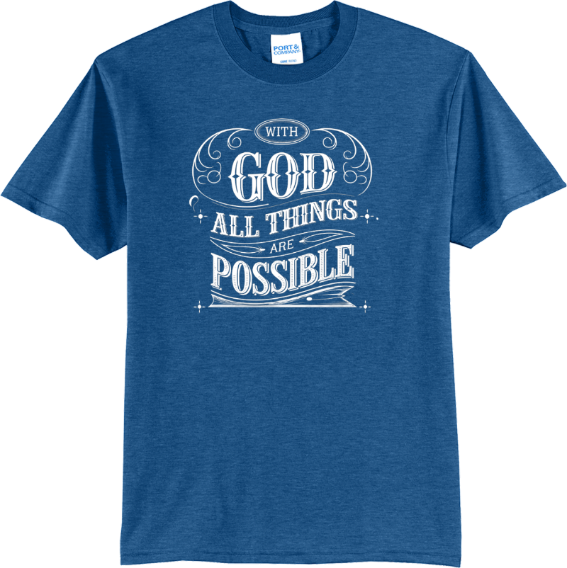 With God All Things Possible - Vintage Royal
