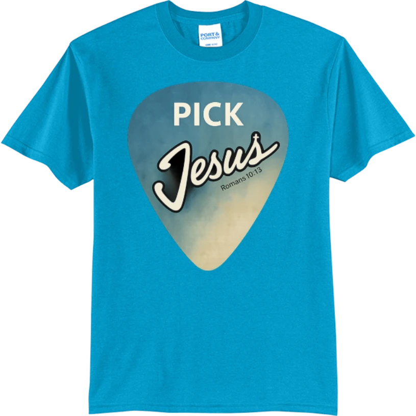 Pick Jesus (Romans 10:13) - Neon Blue