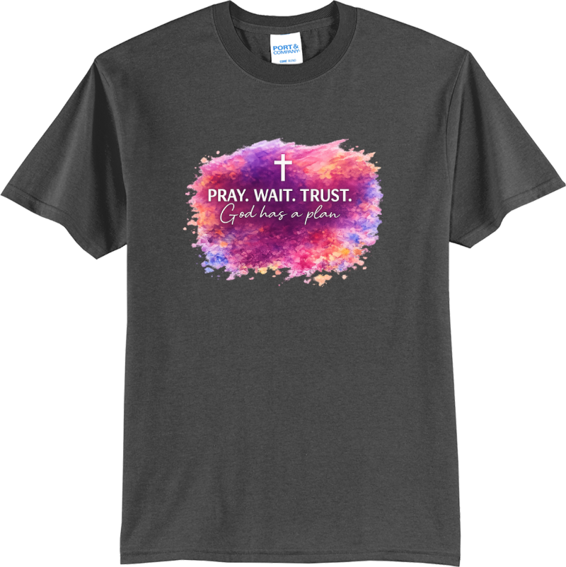 Pray Wait Trust - Charcoal