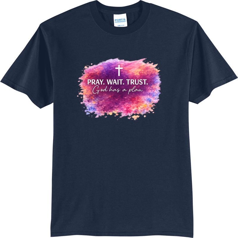 Pray Wait Trust - True Navy