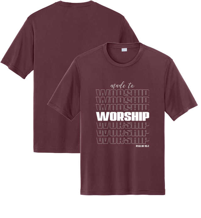 Performance Short Sleeve Tee for design 001002